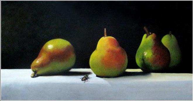 Pears with Insect